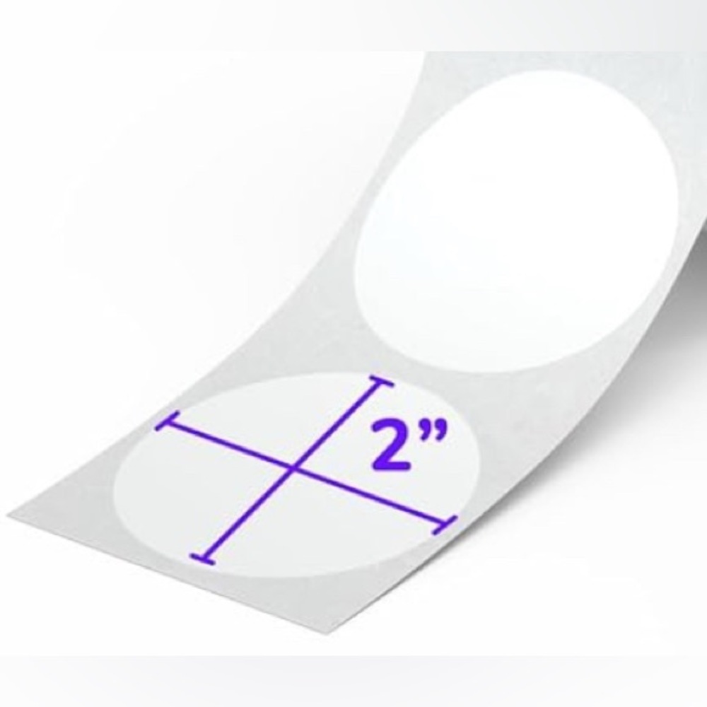 30 STICKERS - 2” ROUND - XS SIZE LABELS - Picture 4 of 5